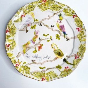 Anthropologie Plate #4 Calling Birds Inslee Fariss